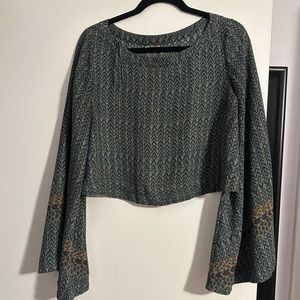 Free People Bell Sleeved Crop